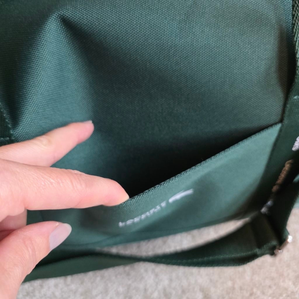 Lacoste Green Duffel Travel bag with White Accents - Picture 2 of 8